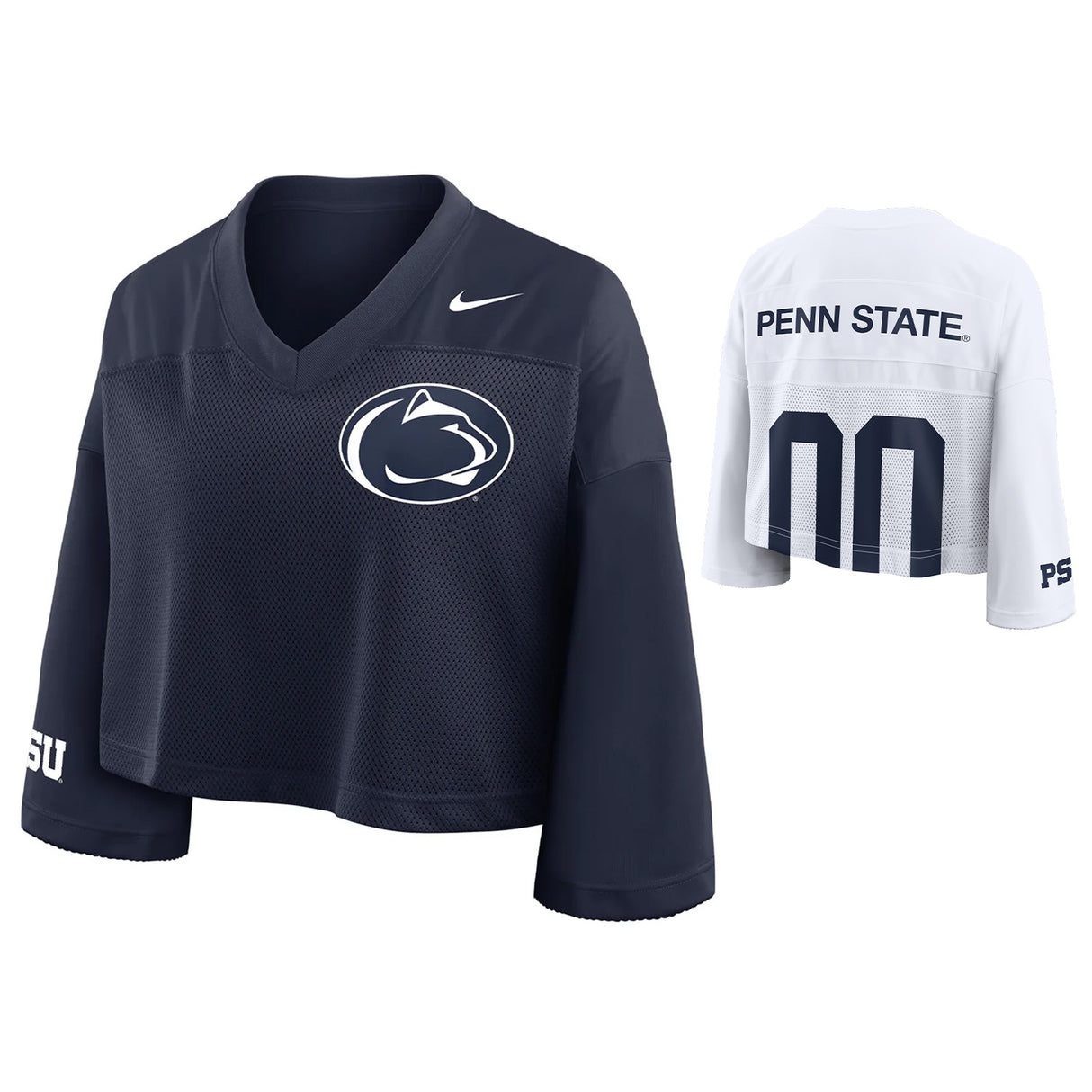 Penn State Women's Nike Cropped Football Jersey