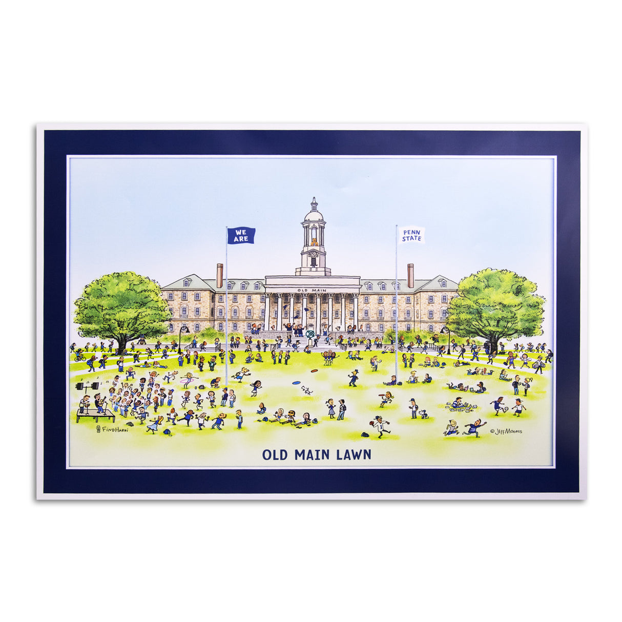 Penn State 13X19 JM Old Main Print