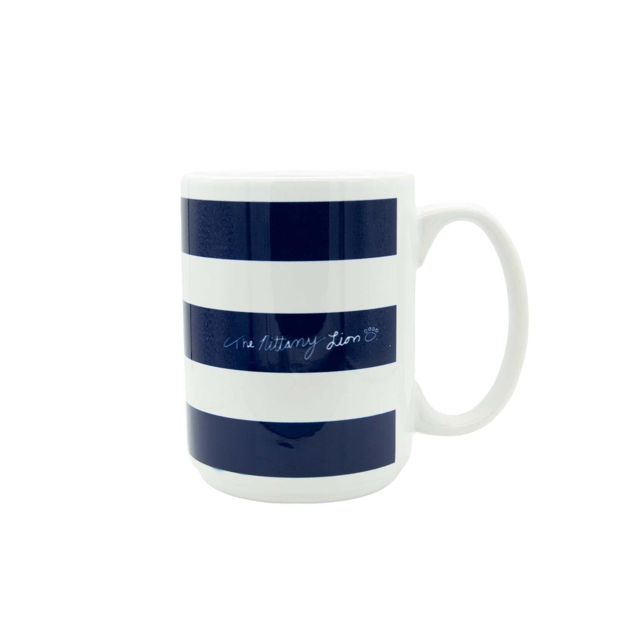 Penn State New Mascot Nittany Lion 18oz Striped Mug