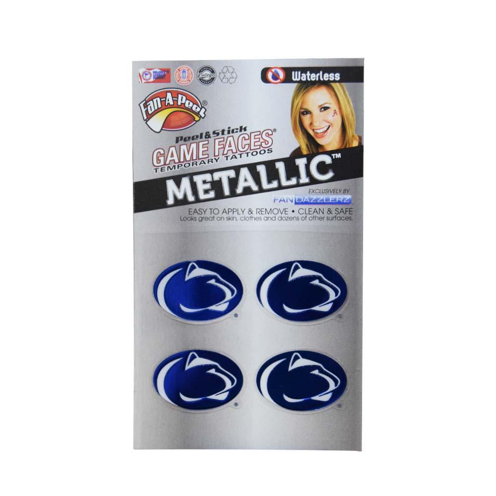 Penn State Metallic Logo Waterless Tattoos