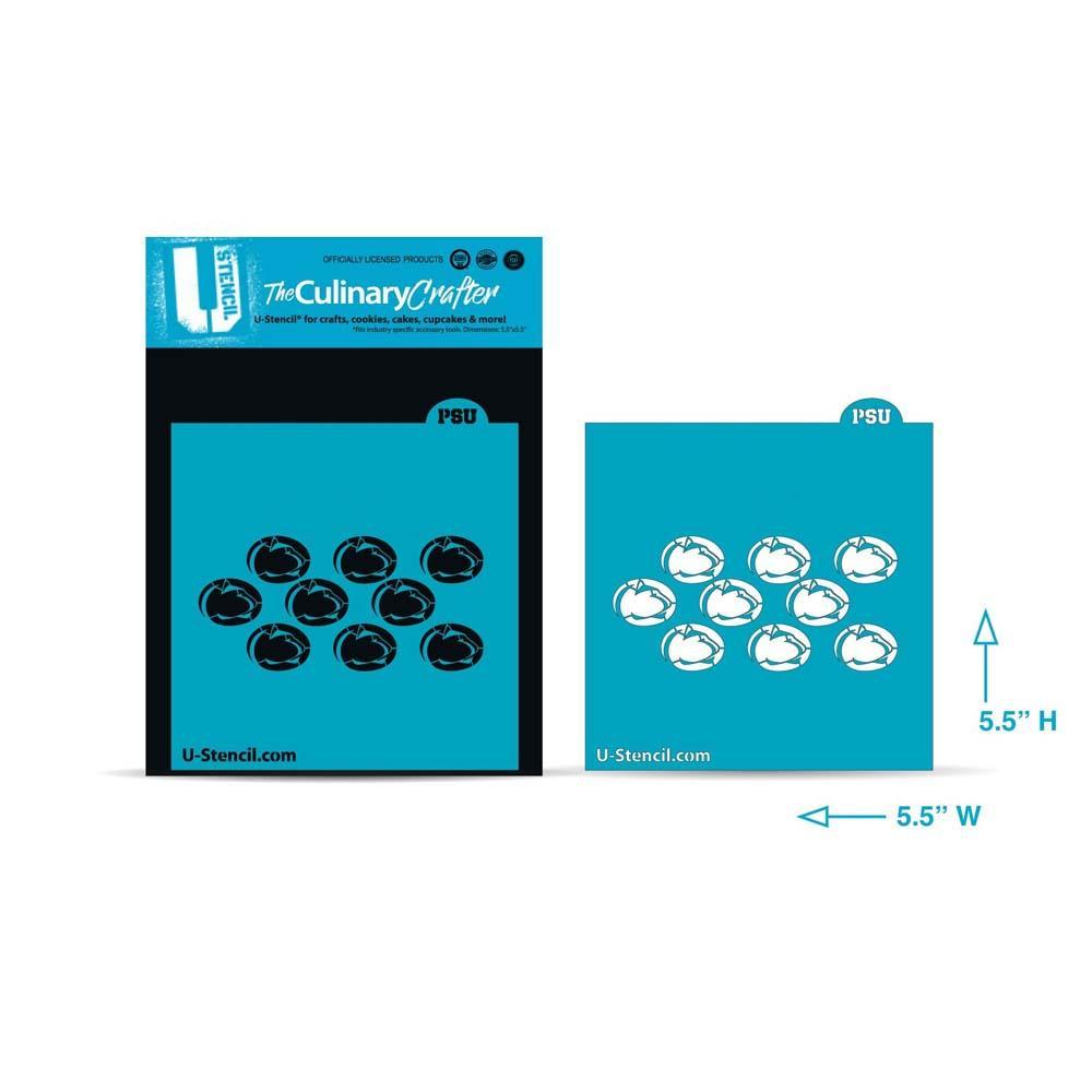 Penn State Repeat Logo Stencil