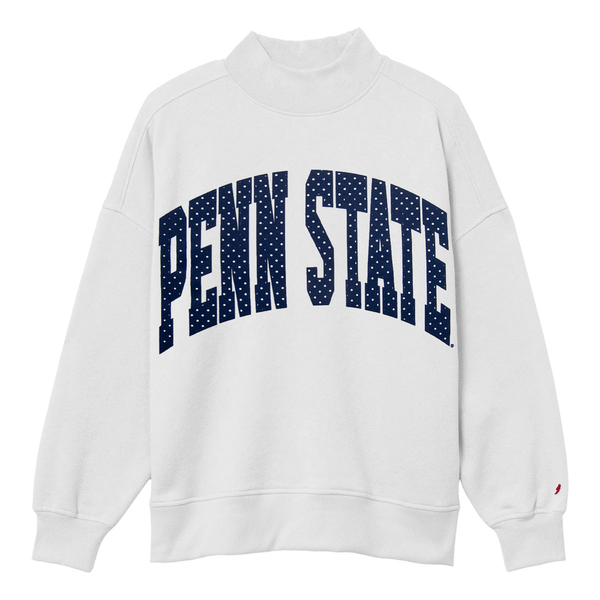 Penn State Women's Diana Polka Dot Mock-Neck Crew