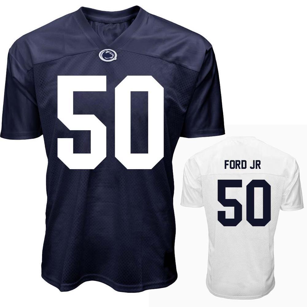 Penn State NIL Alonzo Ford Jr #50 Football Jersey