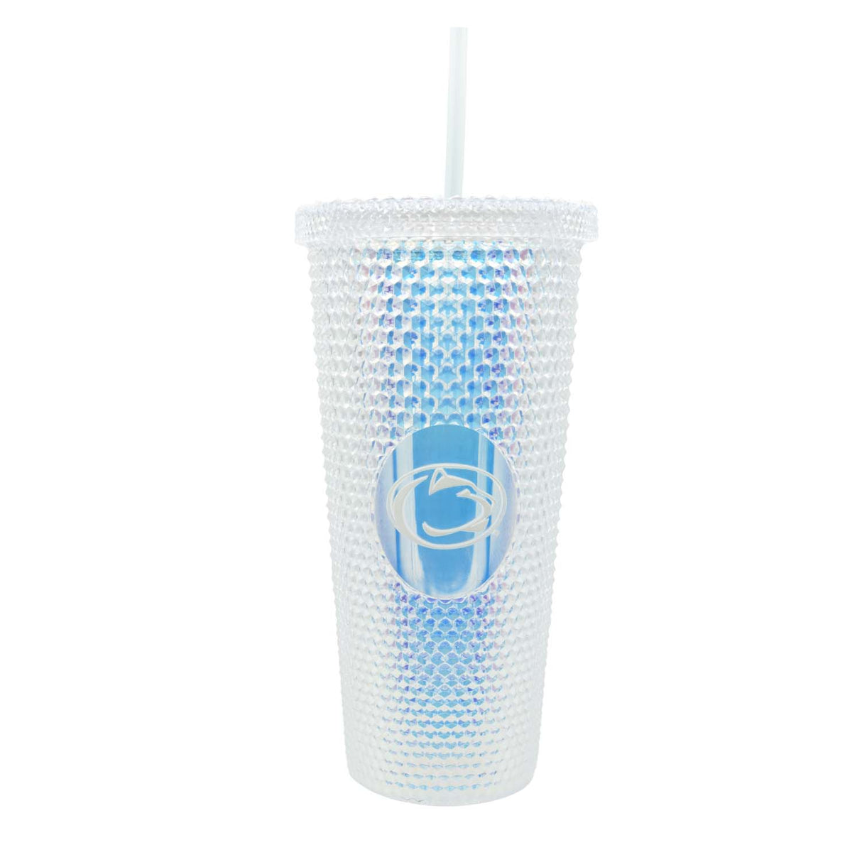 Penn State 24oz Iridescent Studded Straw Tumbler