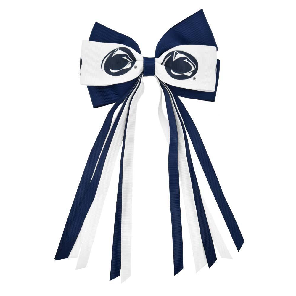 Penn State French Barrette Streamer Bow