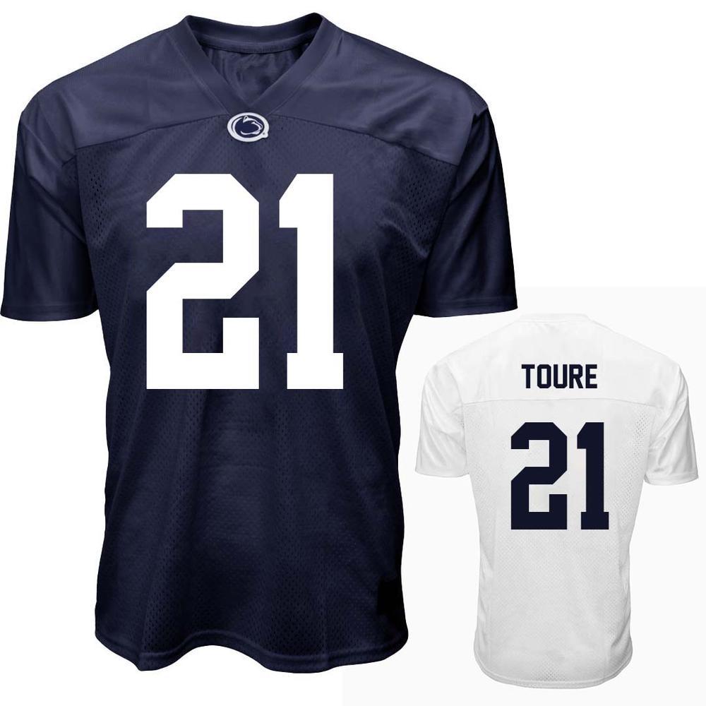 Penn State NIL Vaboue Toure #21 Football Jersey
