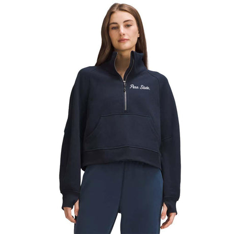 Penn State lululemon Women's Script Scuba Funnel Neck Half-Zip