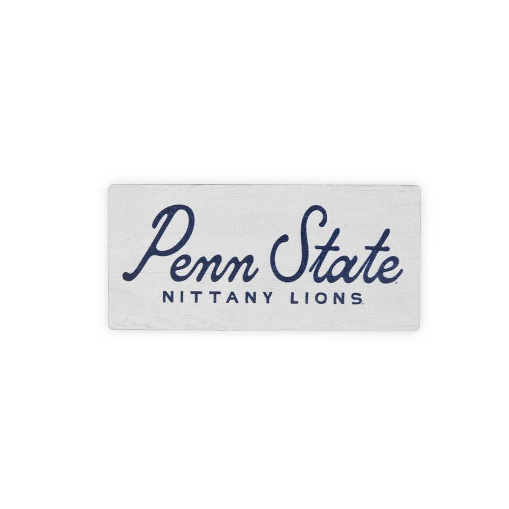 Penn State Script Long Wooden Magnet