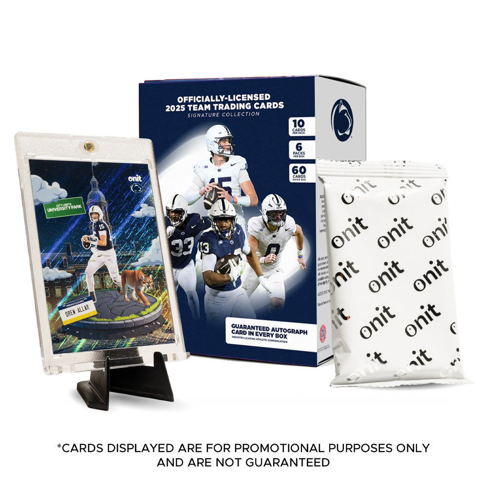 Penn State 2025 Platinum Football 60 Count Trading Card Box