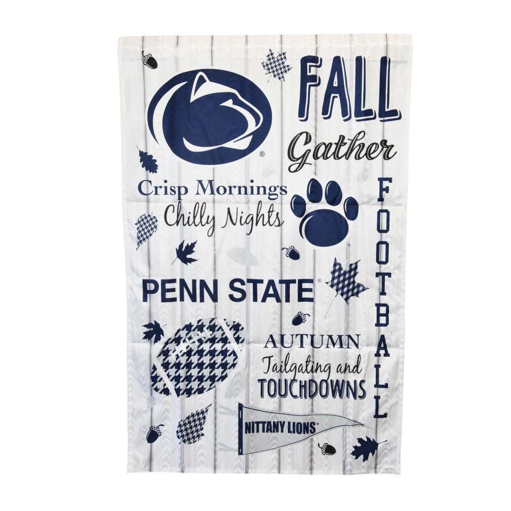 Penn State Seasonal Fall Moire House Flag