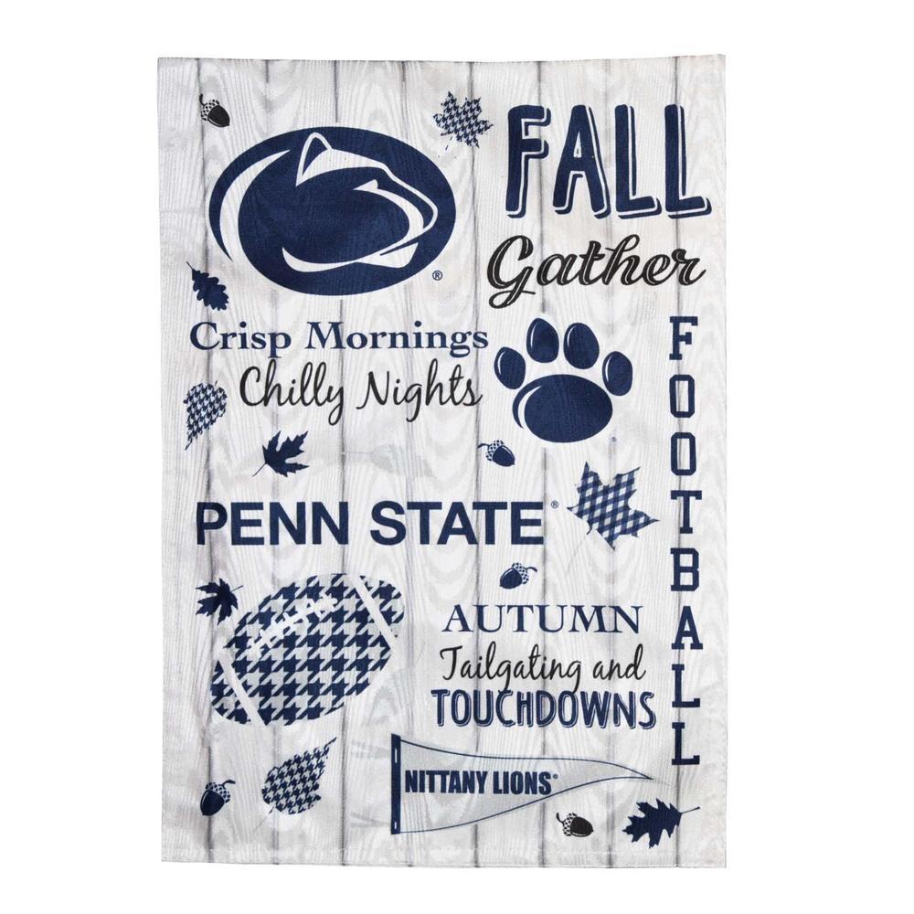 Penn State Moire Fall Season Garden Flag