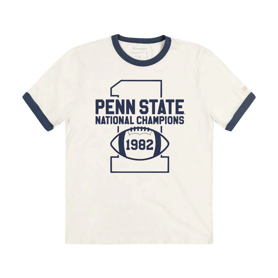 Penn State Homefield 1982 Football National Champions Ringer T-Shirt