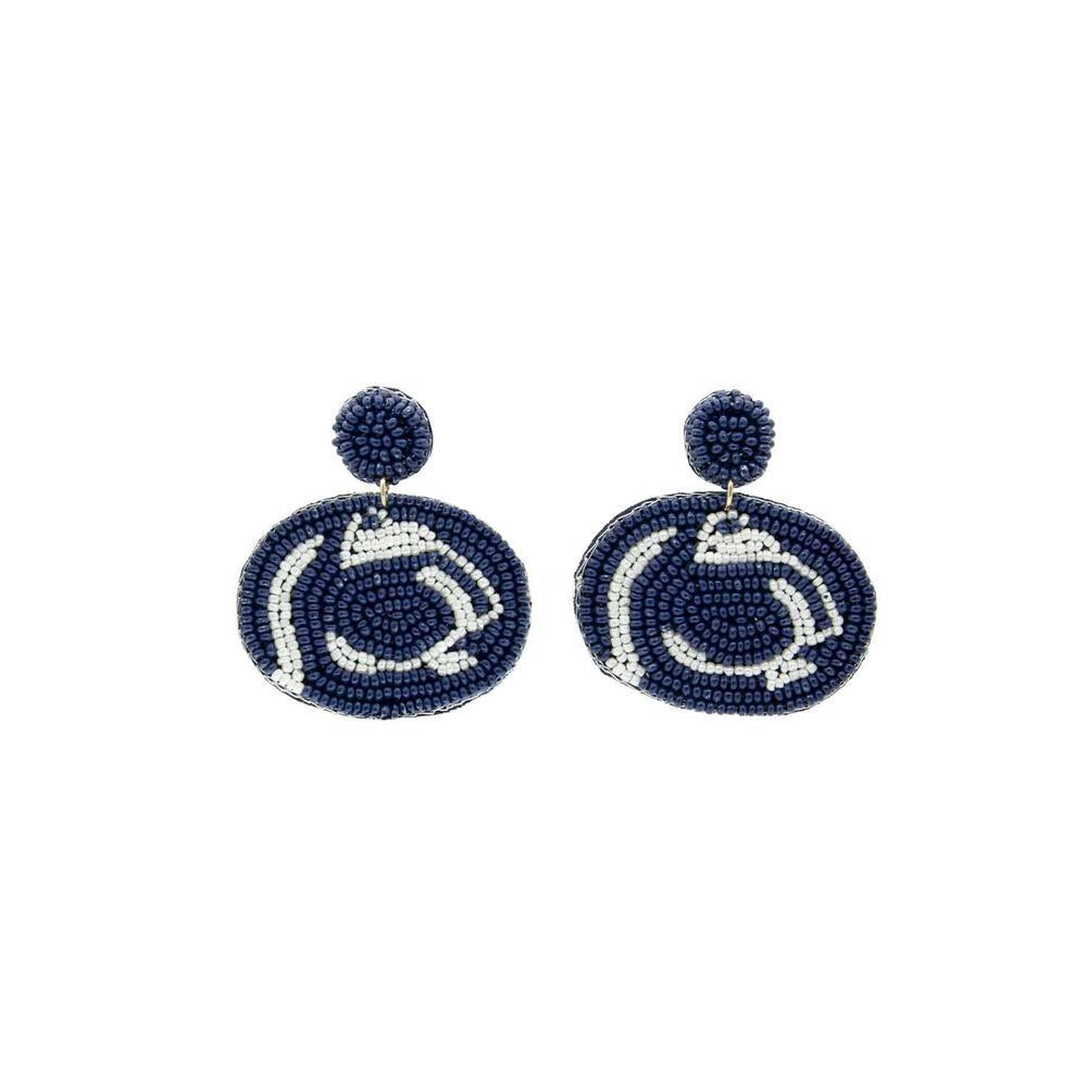 Penn State Beaded Earrings
