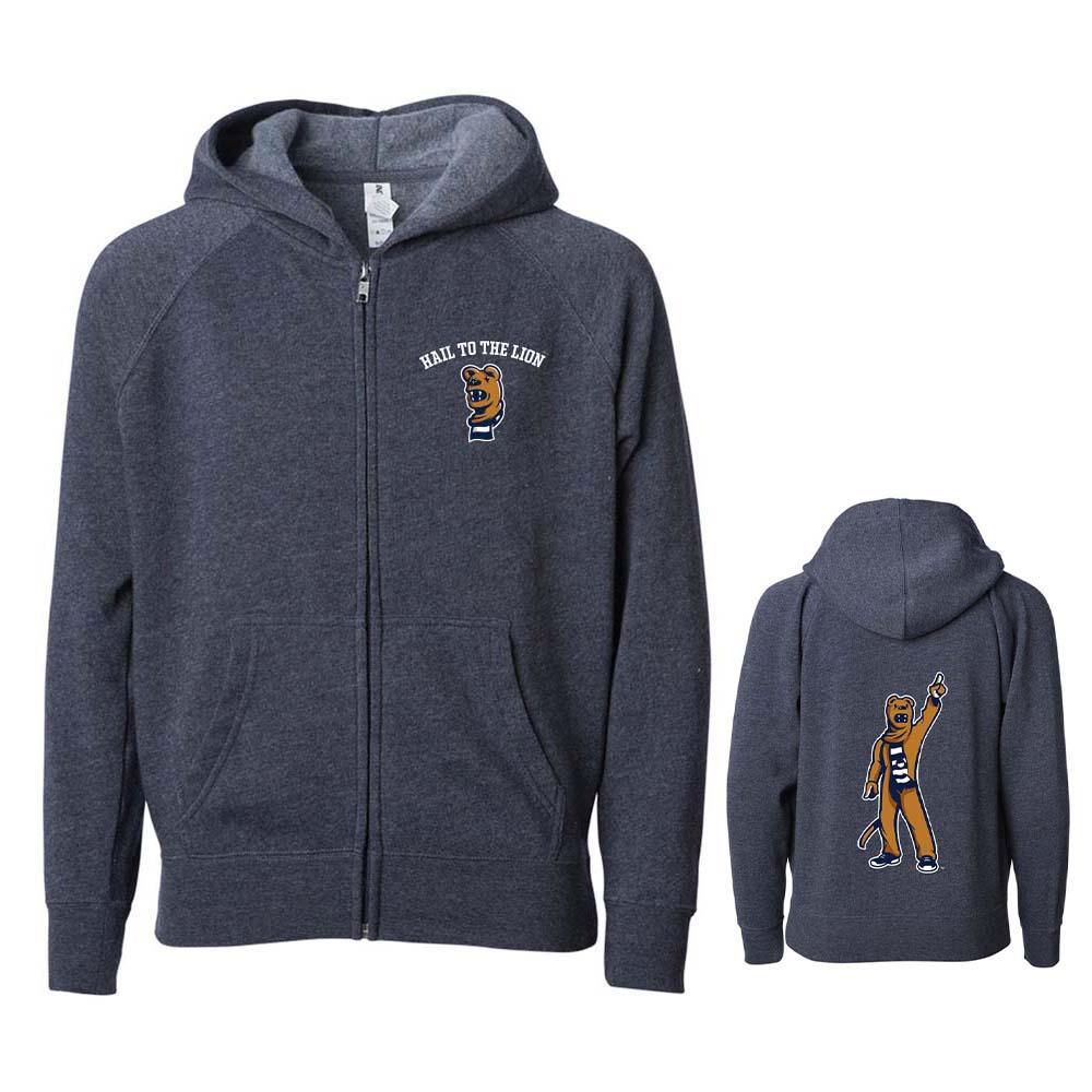Penn State Youth New Mascot Nittany Lion Full Zip Hooded Sweatshirt
