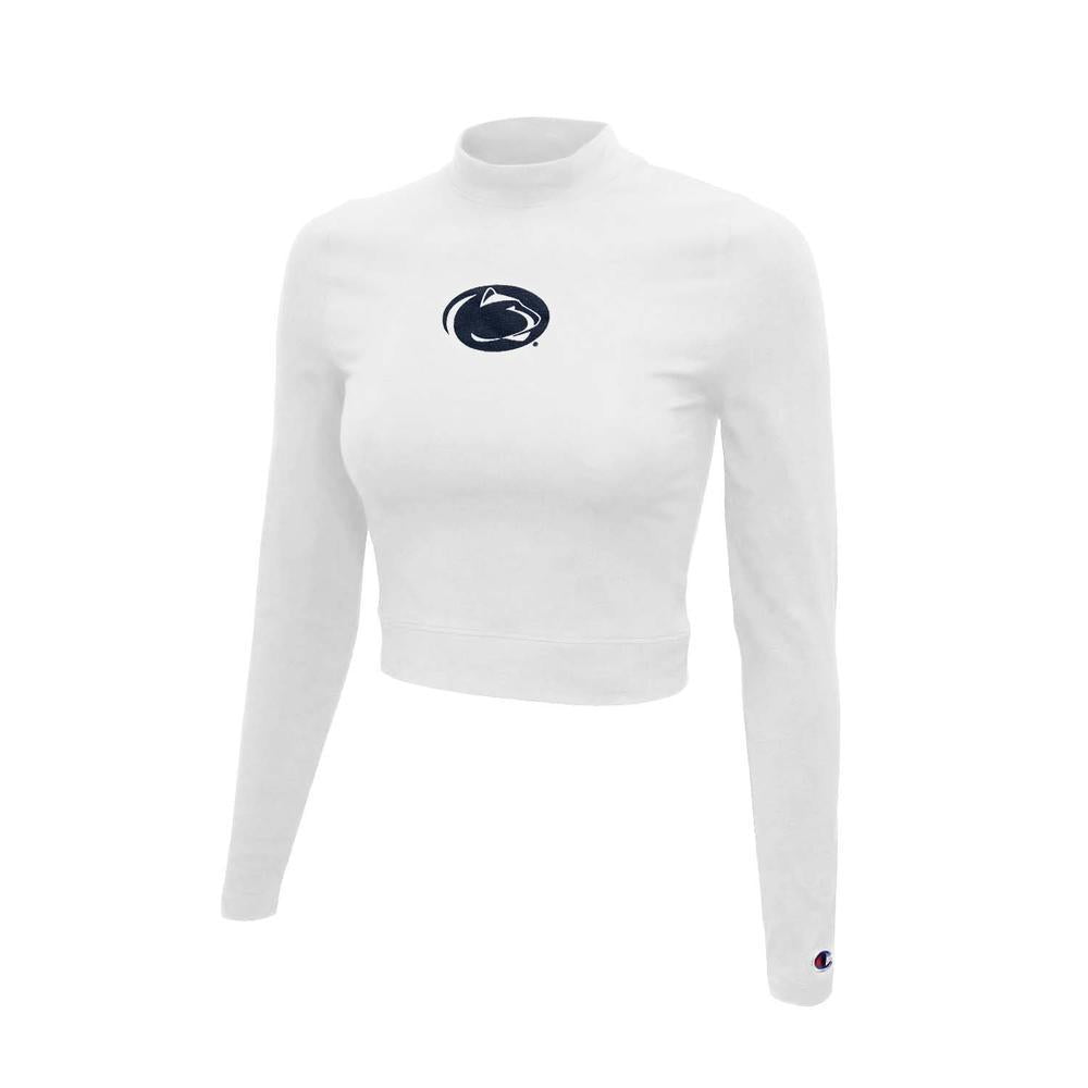 Penn State Women's Mock Neck Cropped Long Sleeve