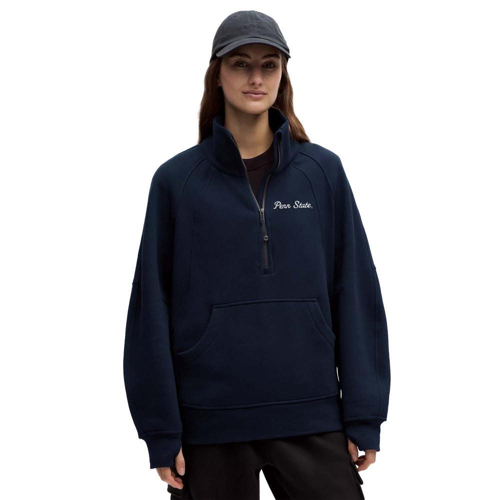 Penn State lululemon Women's Script Long Scuba Half Zip Pullover