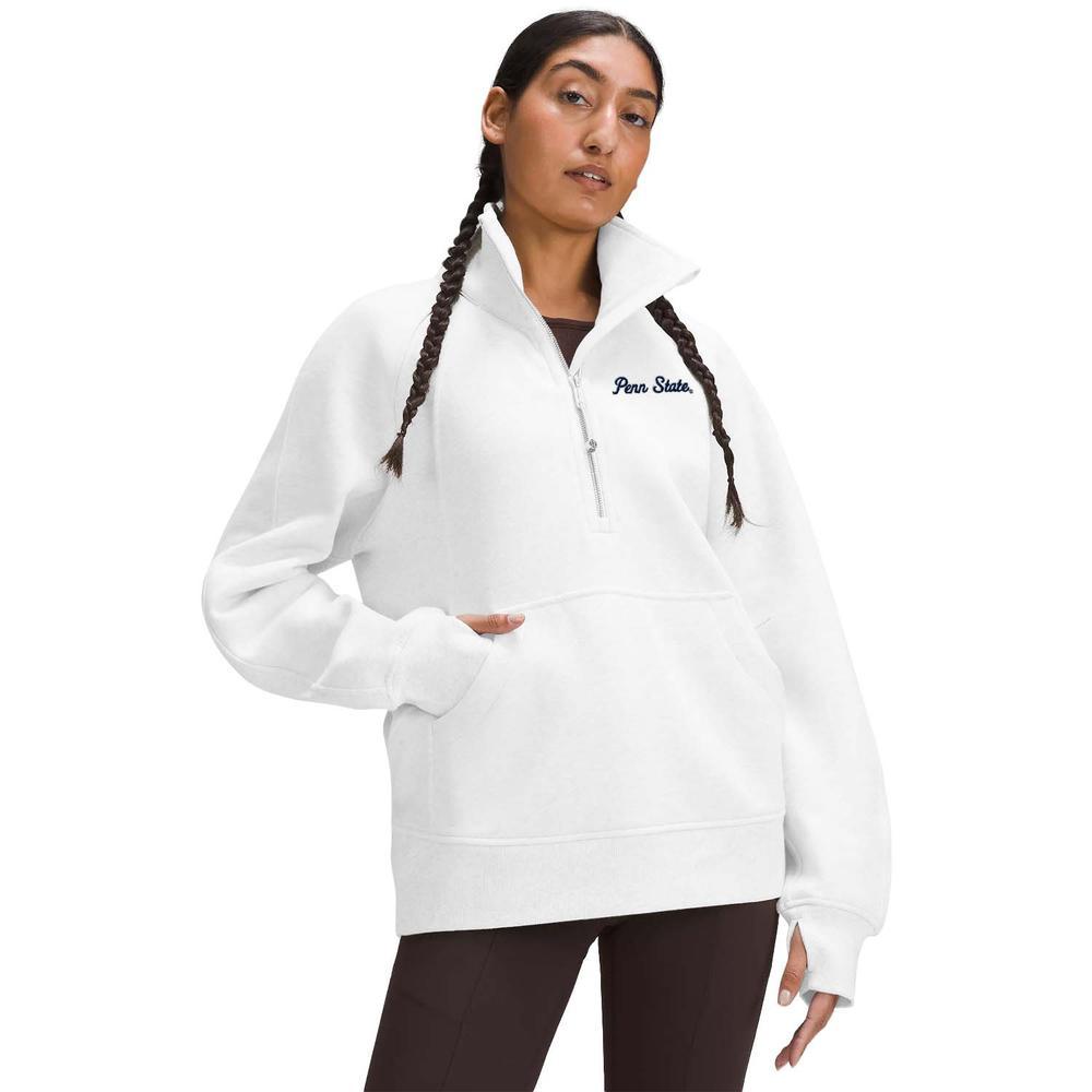 Penn State lululemon Women's Script Long Scuba Half Zip Pullover