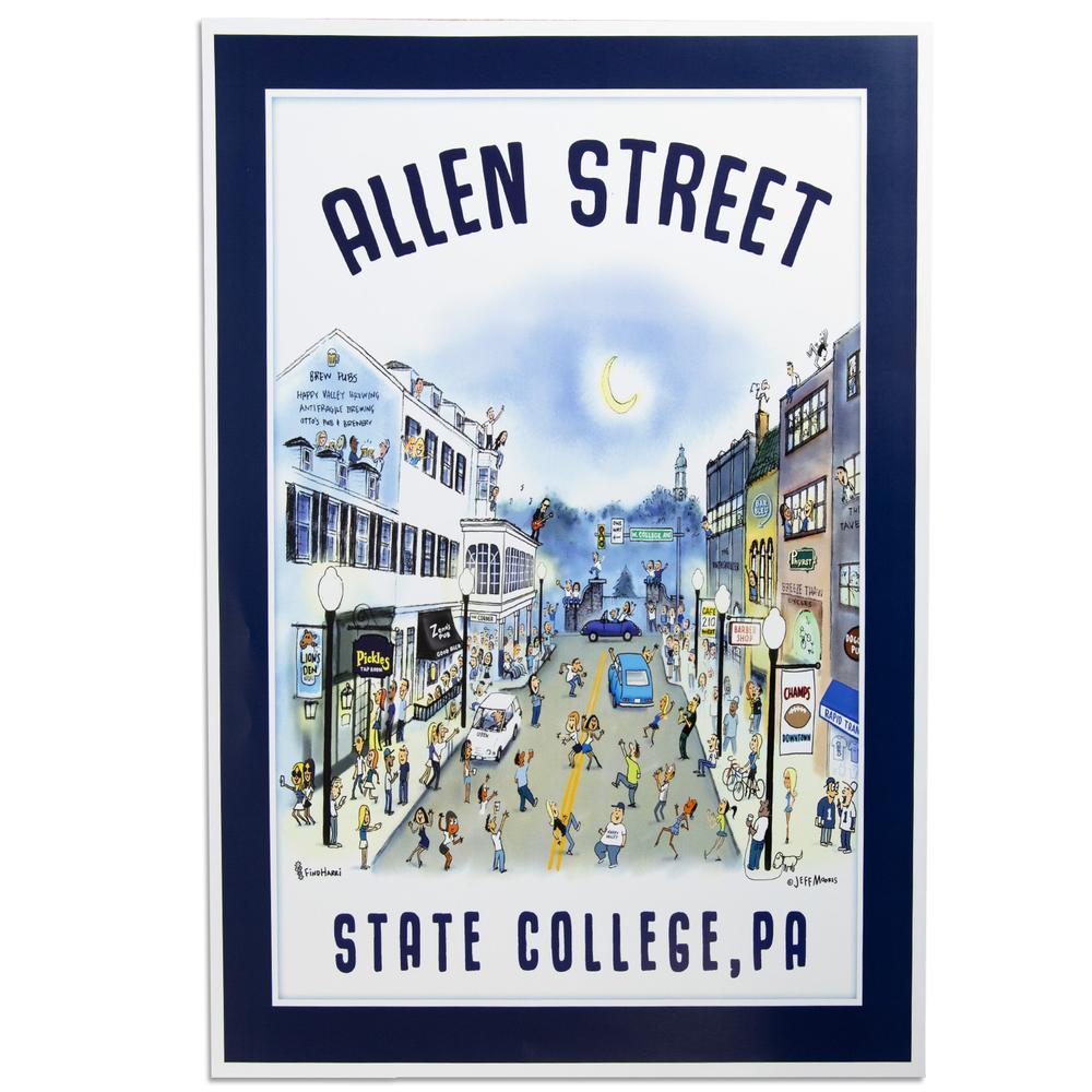 State College 13X19 JM Allen Street Print