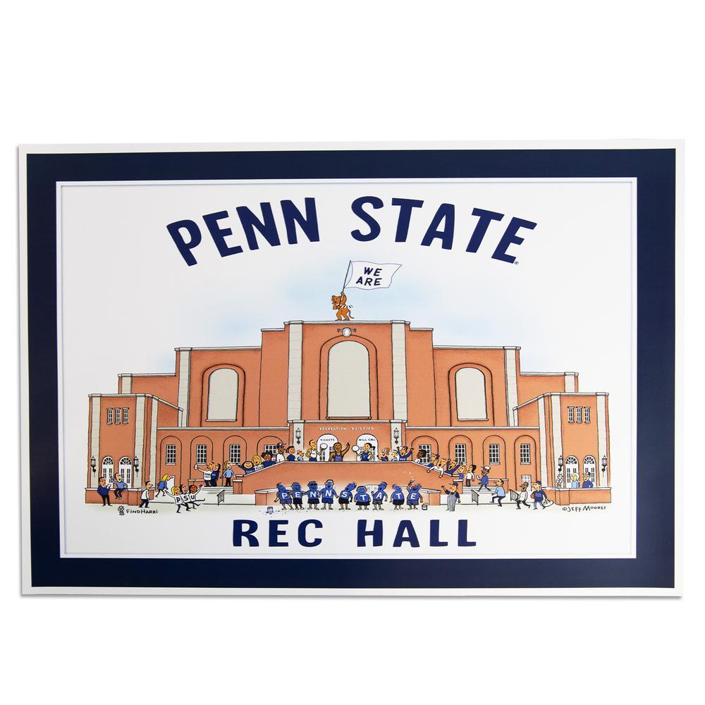 Penn State 13X19 JM Rec Hall Print