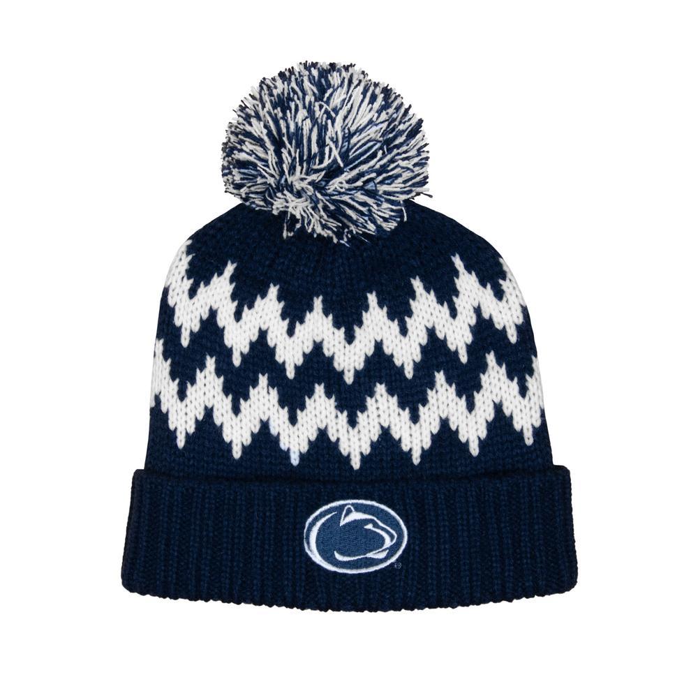 Penn State Zig Zag Knit Hat