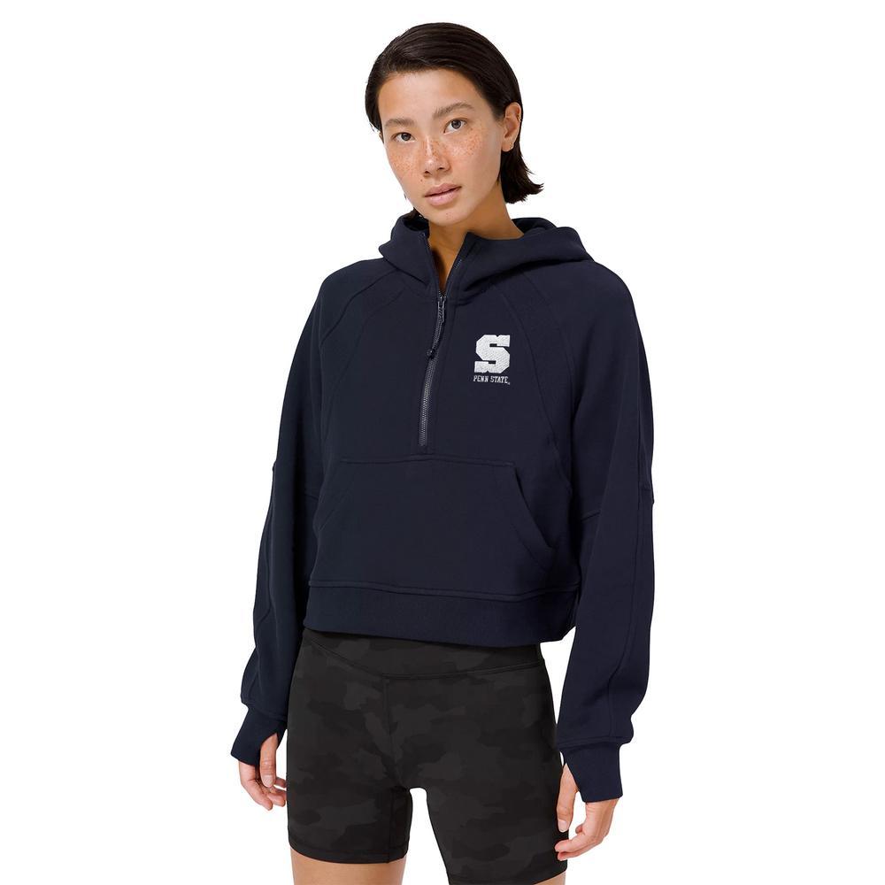 Penn State lululemon Women's Block "S" Half-Zip Oversized Scuba Hooded Sweatshirt