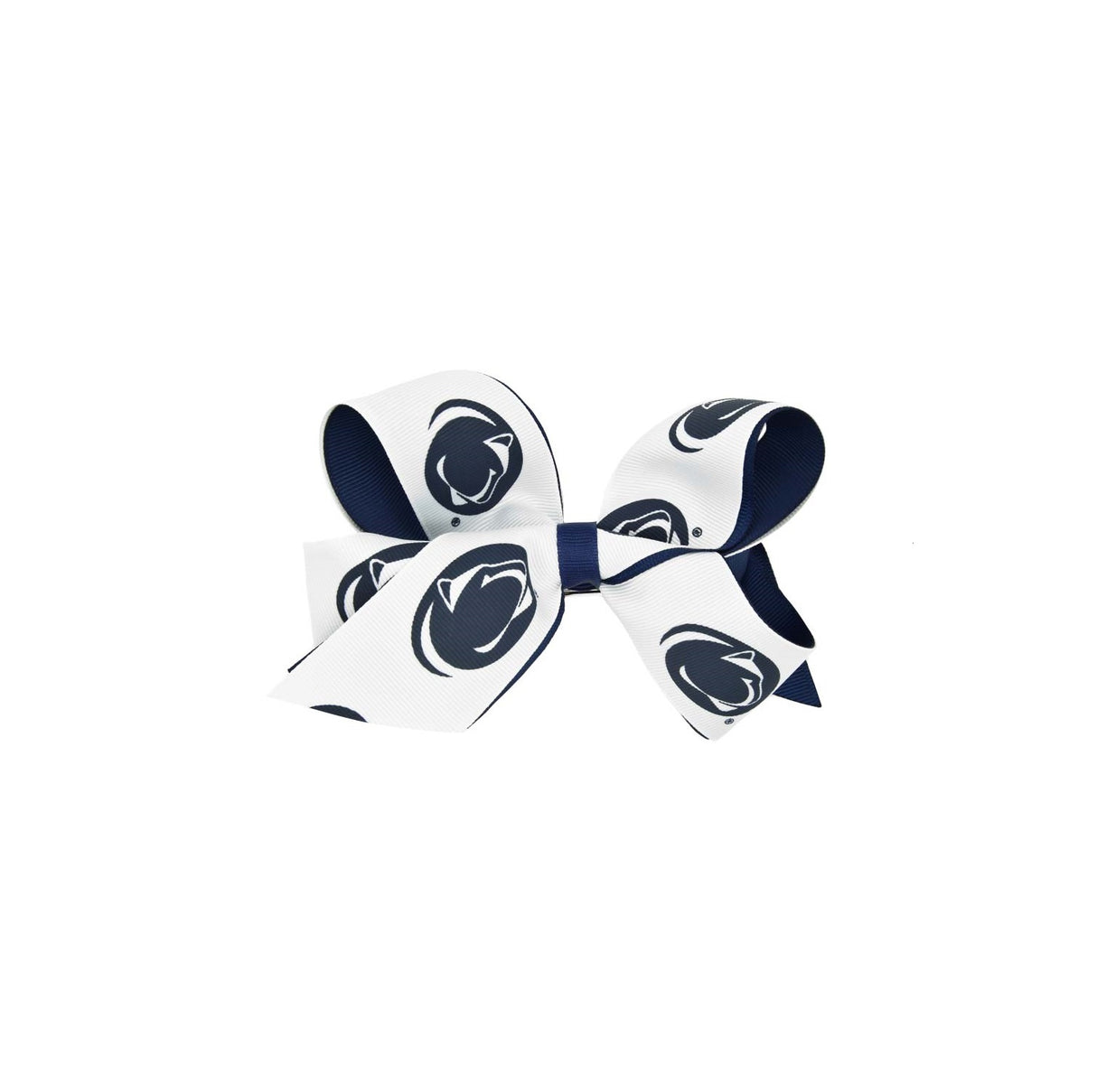 Penn State 2-Tone French Barrette Bow