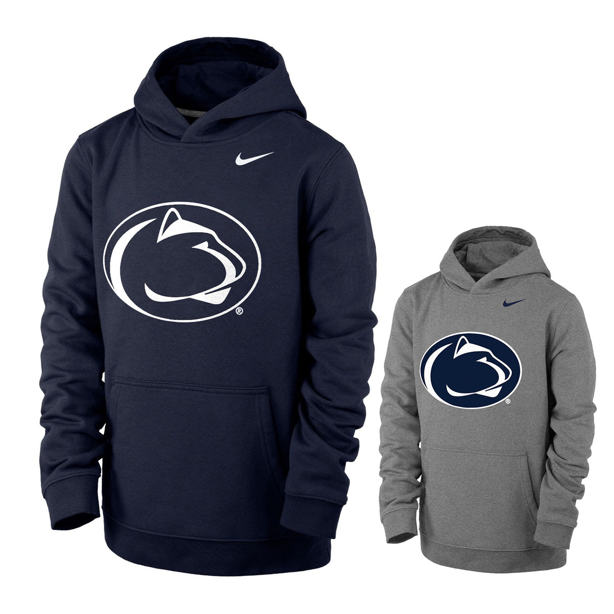 Penn State Nike Youth Club Fleece Hooded Sweatshirt