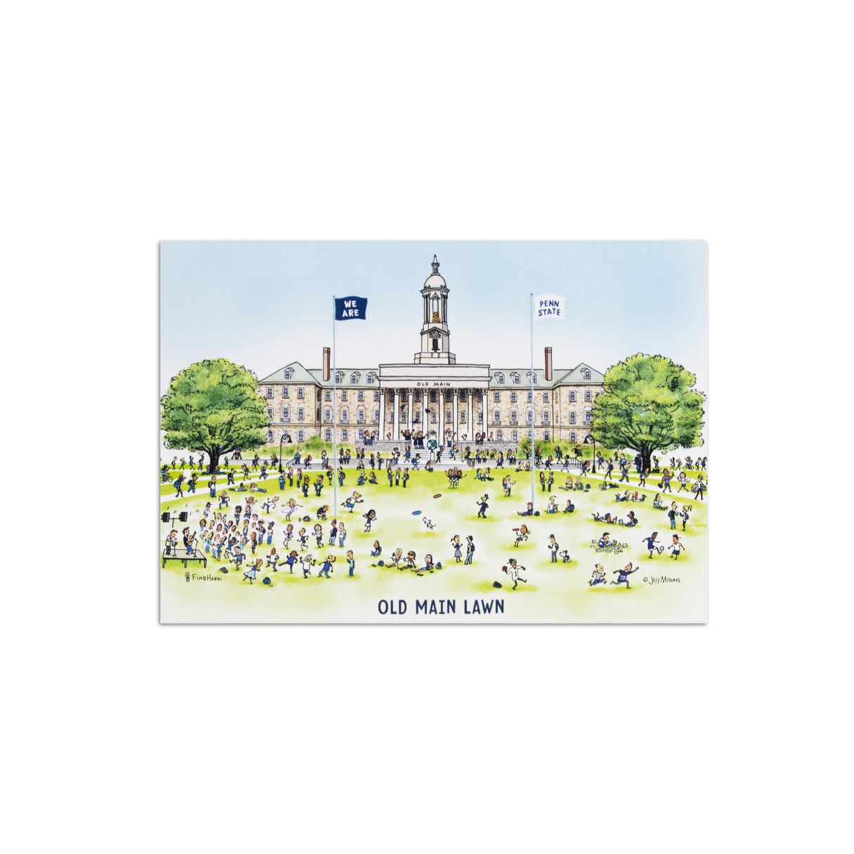 Penn State 5x7 JM Old Main Print