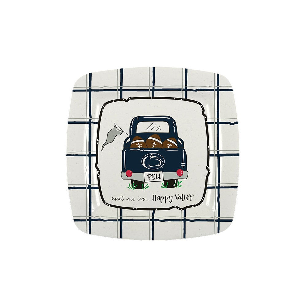 Penn State Square Melamine Meet Me Plate