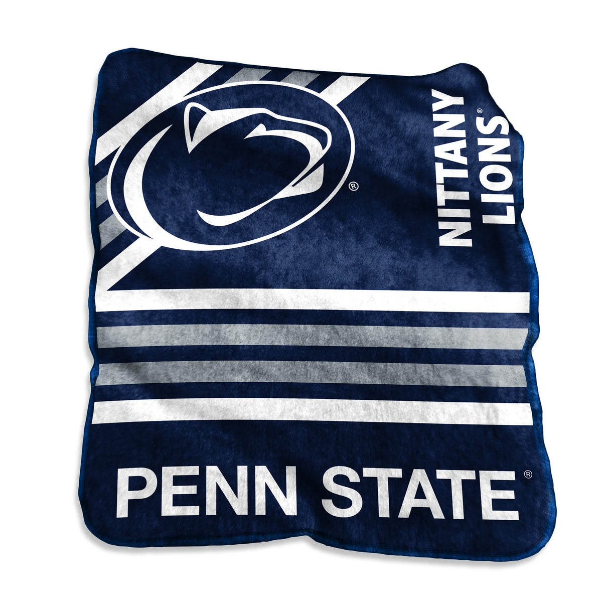 Penn State 50" x 60" Raschel Striped Blanket