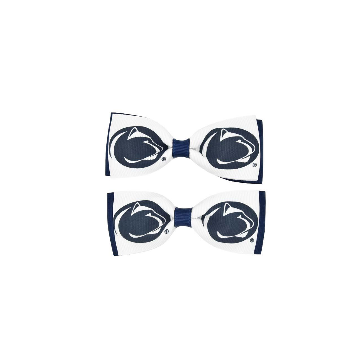 Penn State 2-Pack Alligator Clip Bows
