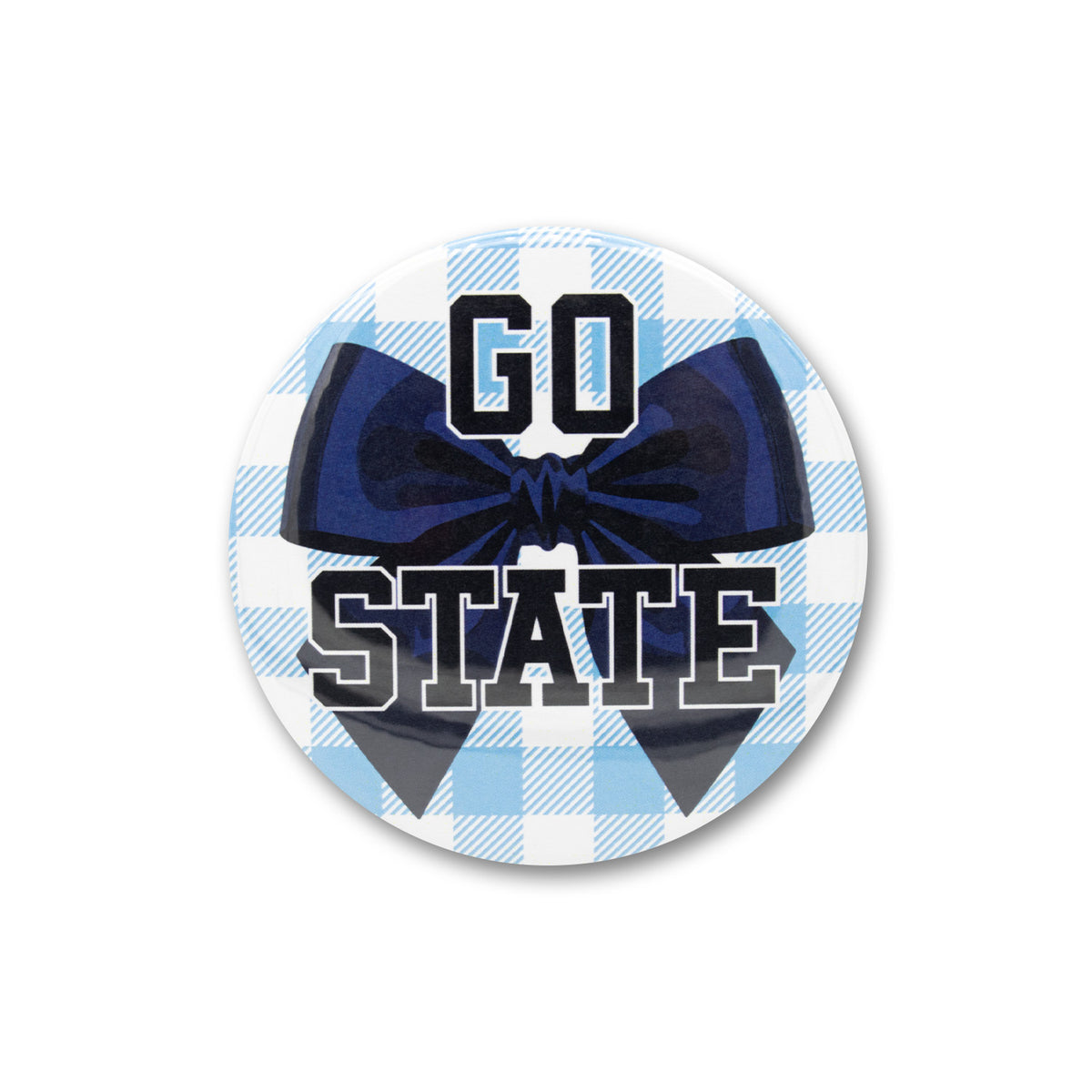 Go State Bow 3" Button