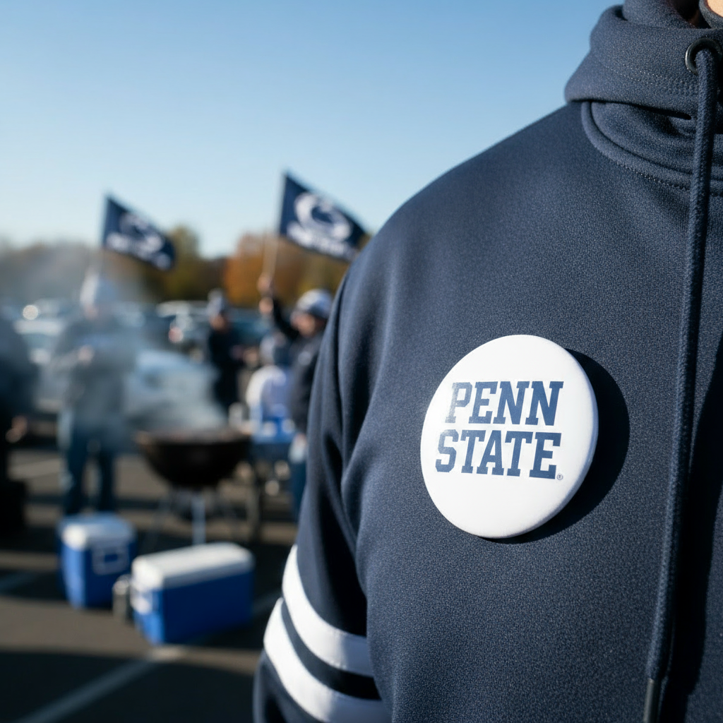 Penn State 3" Wordmark Button Pin