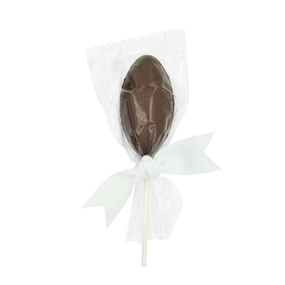 Nibbles and Bits Milk Chocolate Football Lollipop