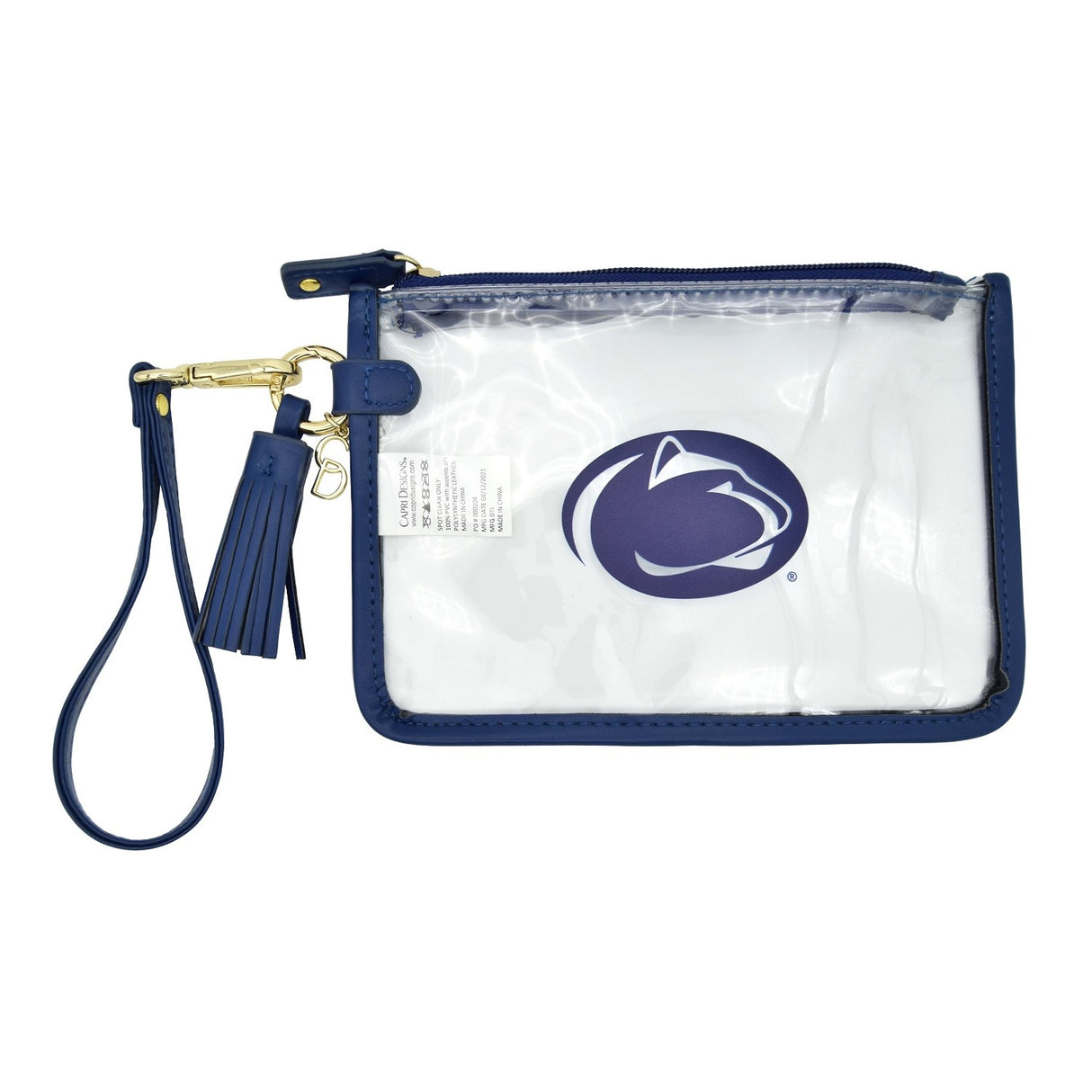 Penn State Clear Wristlet with Border
