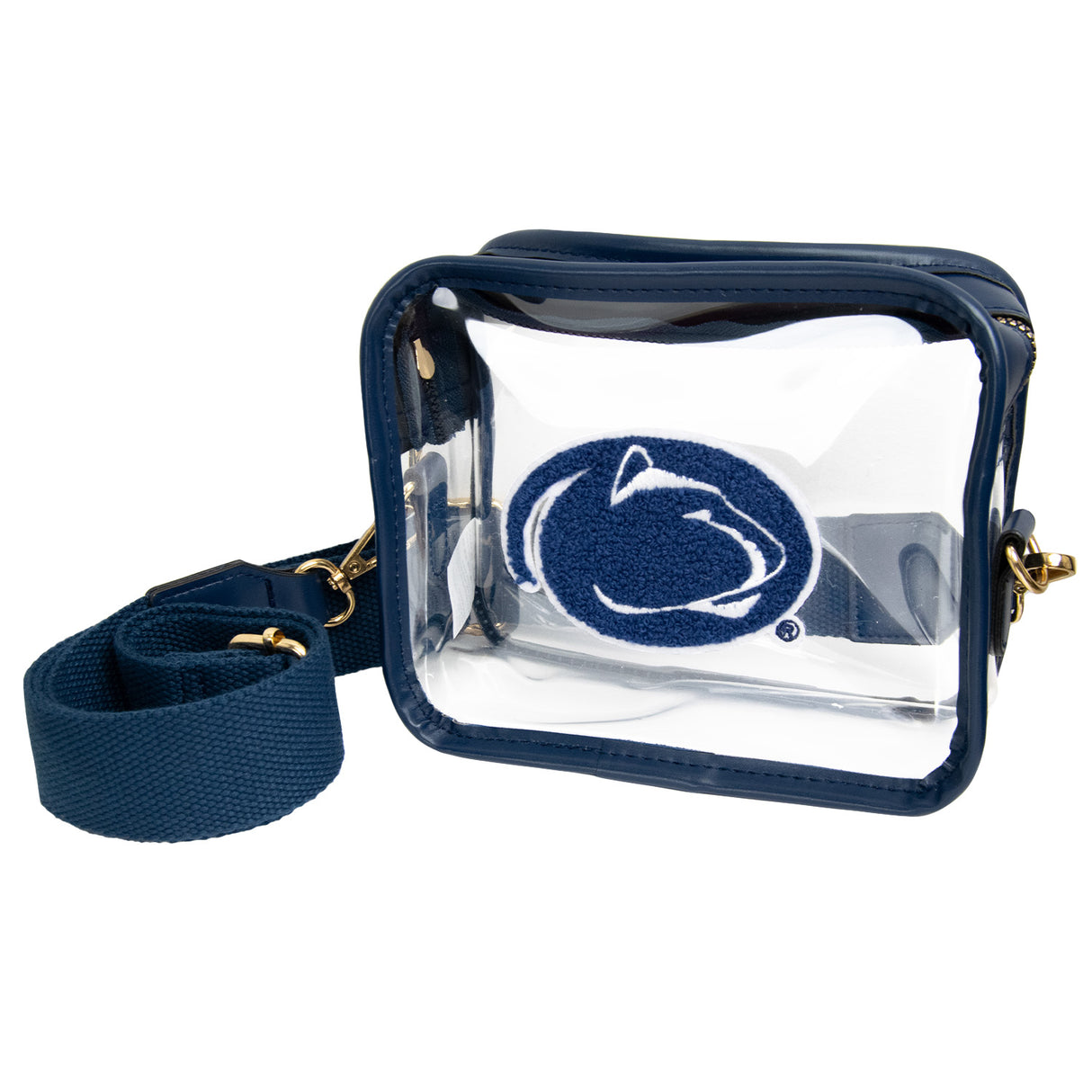 Penn State Varsity Patch Clear Crossbody Bag