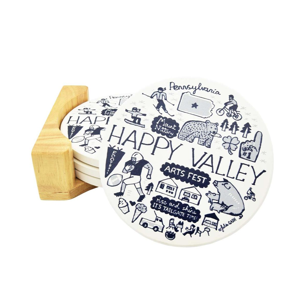 Penn State Julia Gash Stone Coasters