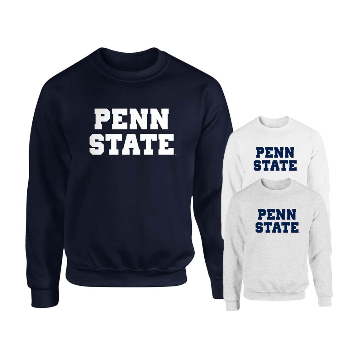Penn State Block Bold Crew Sweatshirt
