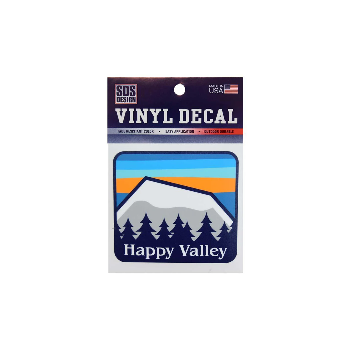 3" Happy Valley Mountains Decal
