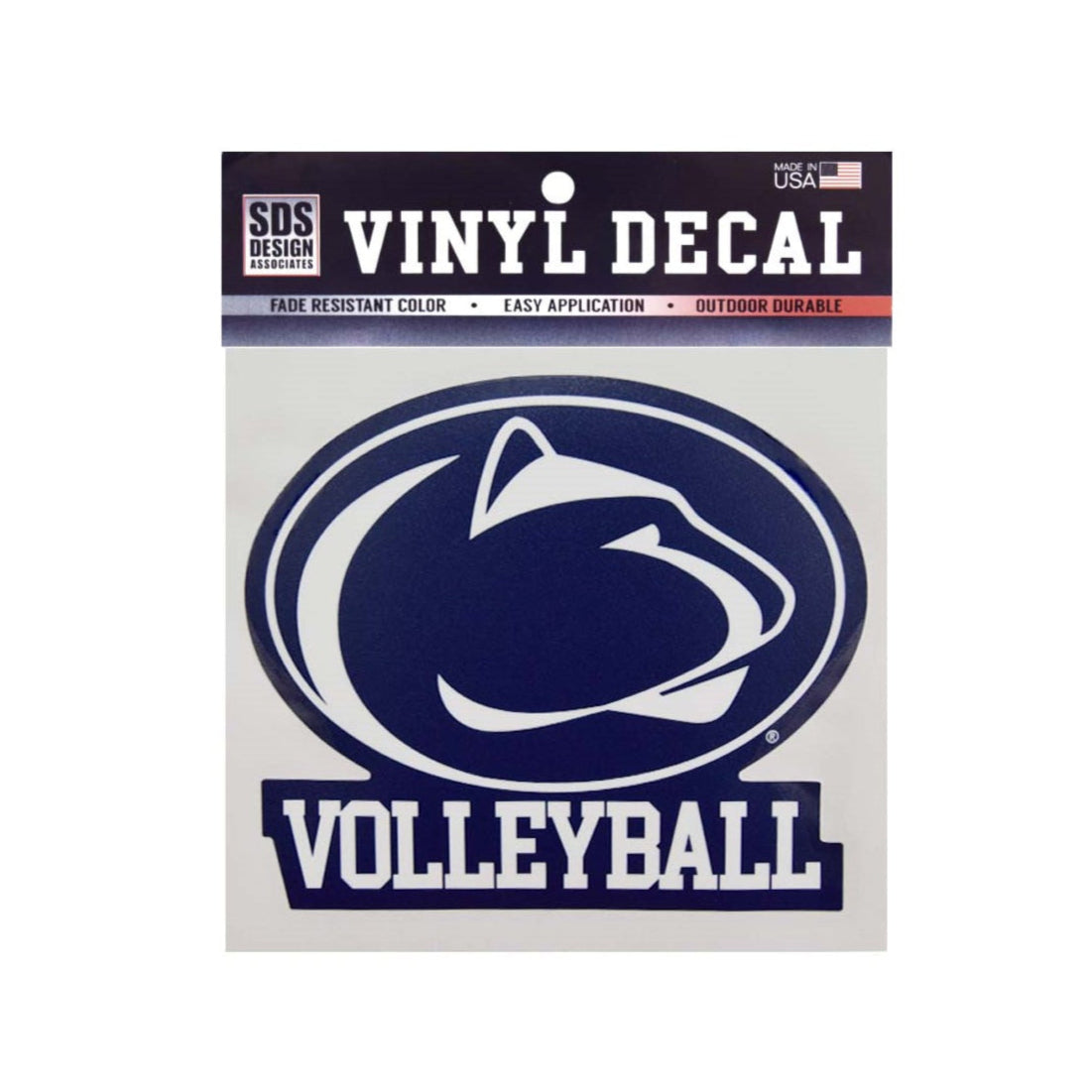Penn State Logo Volleyball 6" Decal