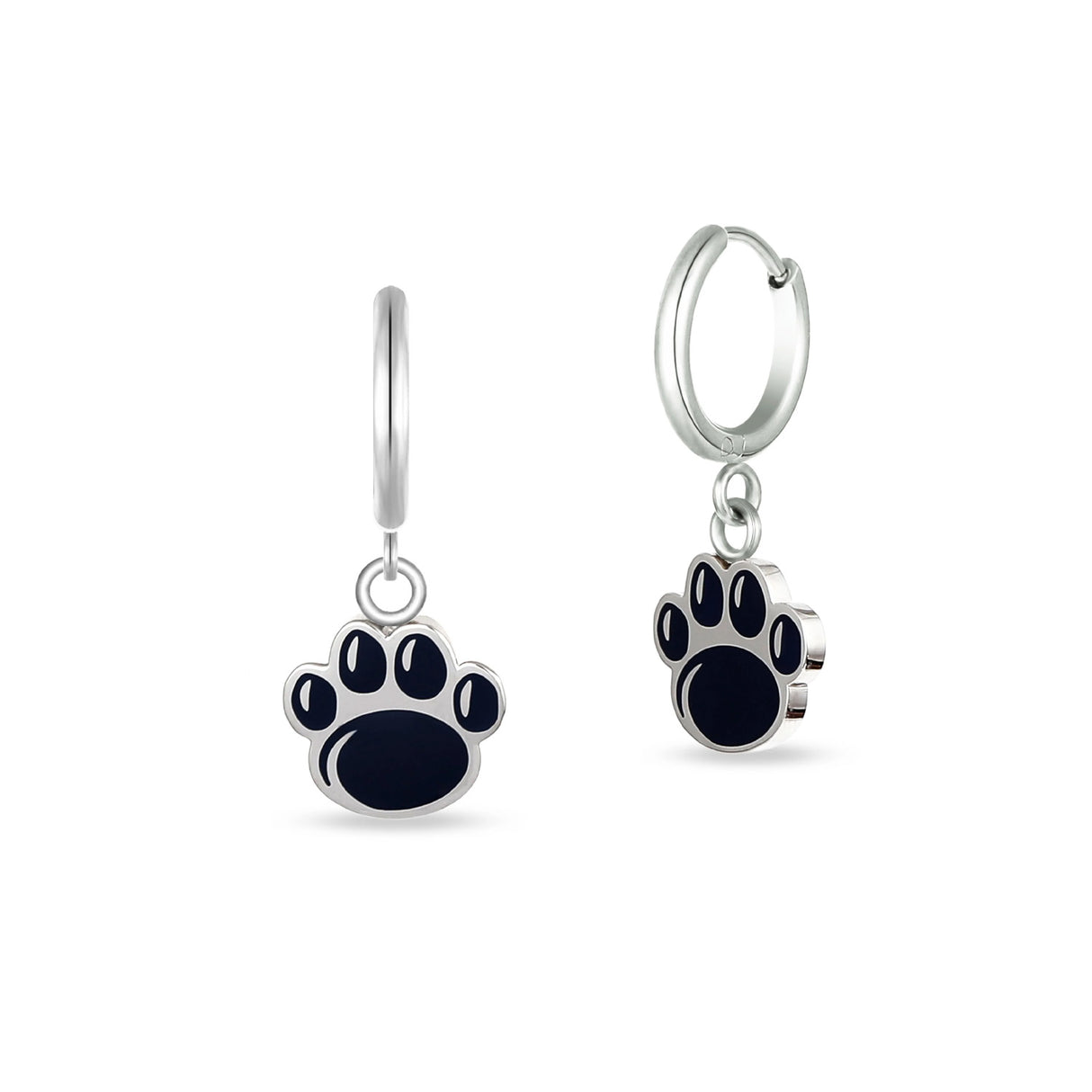 Penn State Paw Huggie Loop Earrings