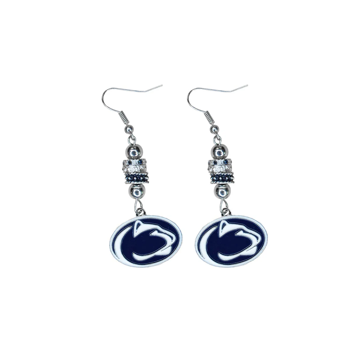 Penn State Euro Bead Earrings
