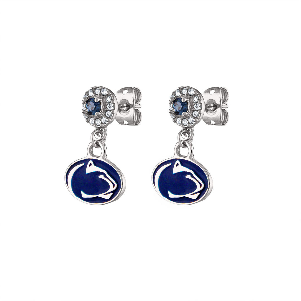 Penn State Nittany Lions Crystal Earrings