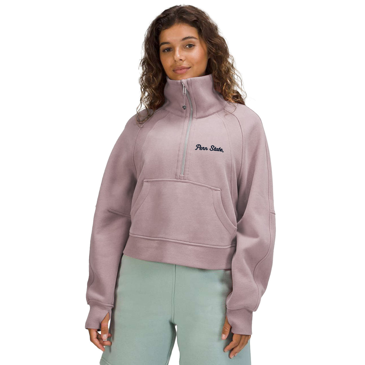 Penn State lululemon Women's Script Scuba Funnel Neck Half-Zip
