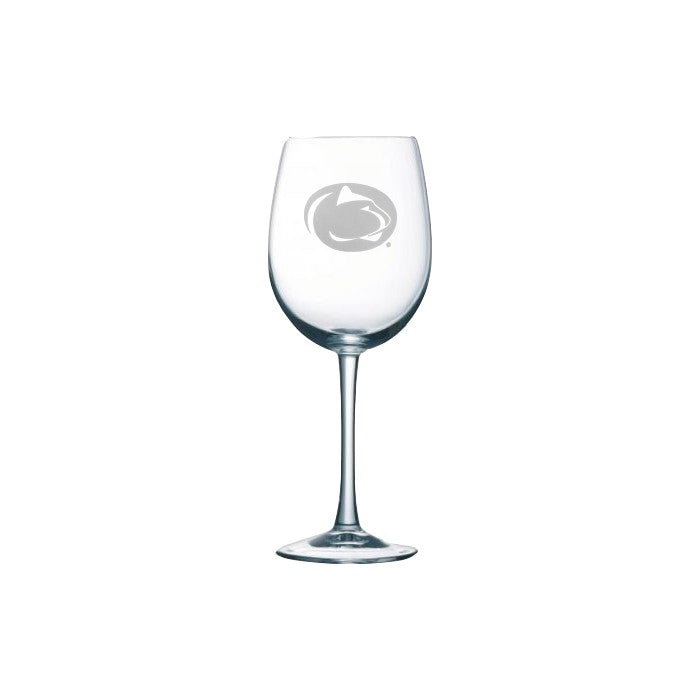 Penn State Logo 12oz. White Wine Glass