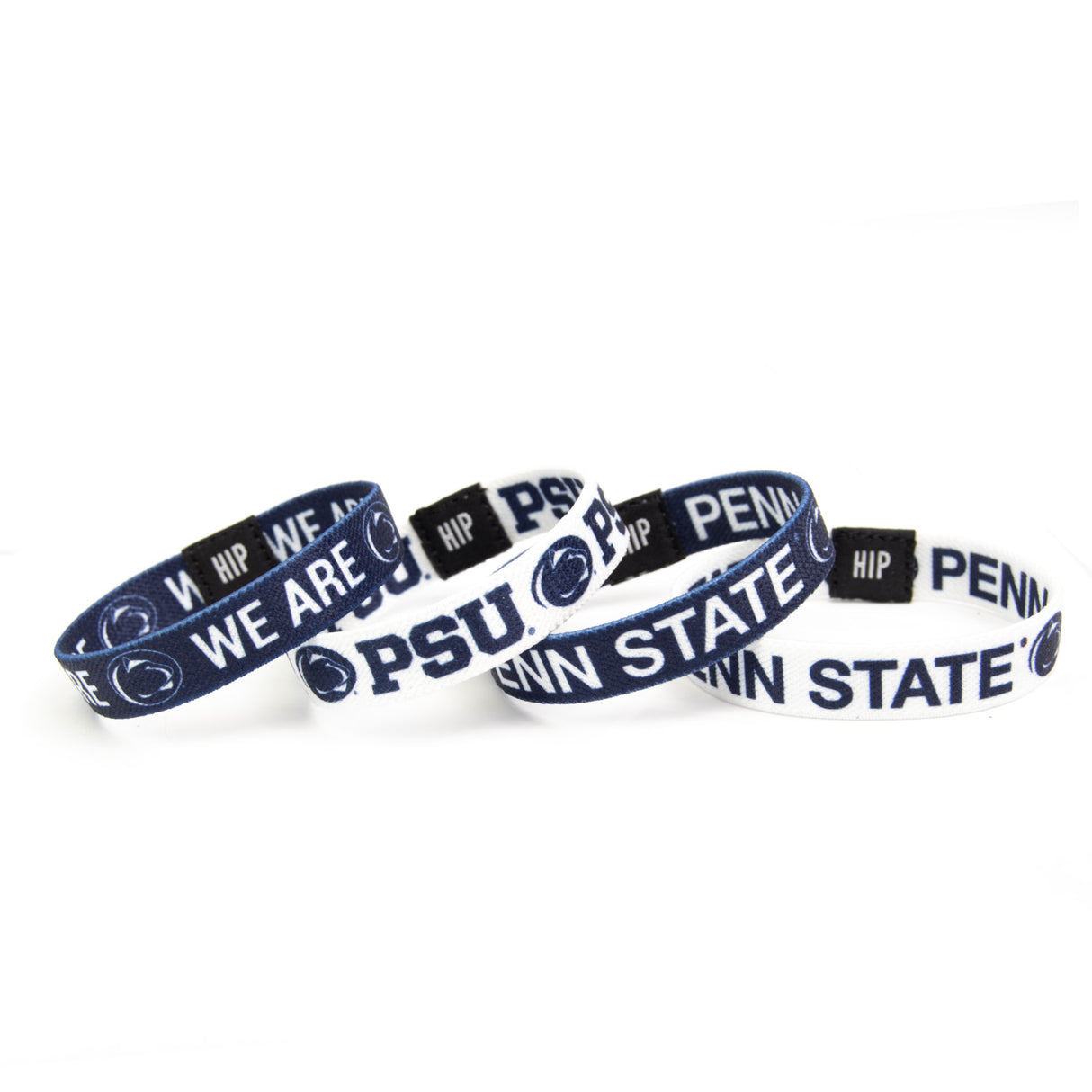 Penn State Hip Heads Hair Tie Bracelet 4-Pack