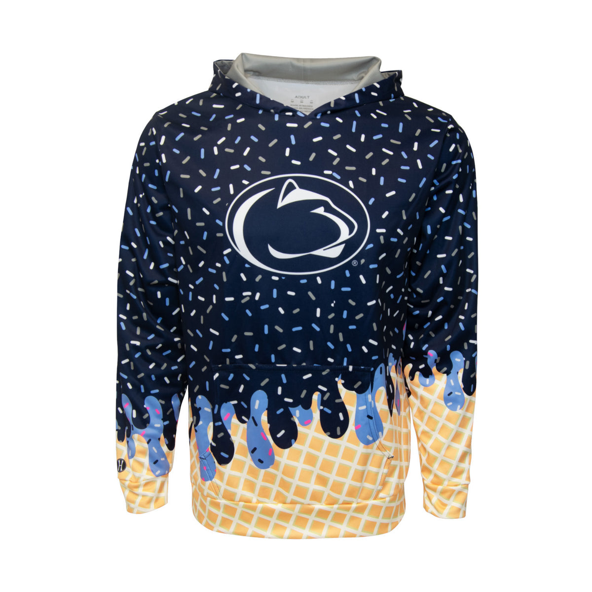 Penn State Ice Cream Drip Hooded Sweatshirt PennStateClothes penn-state-ice-cream-drip-hooded-sweatshirt-pennstateclothes