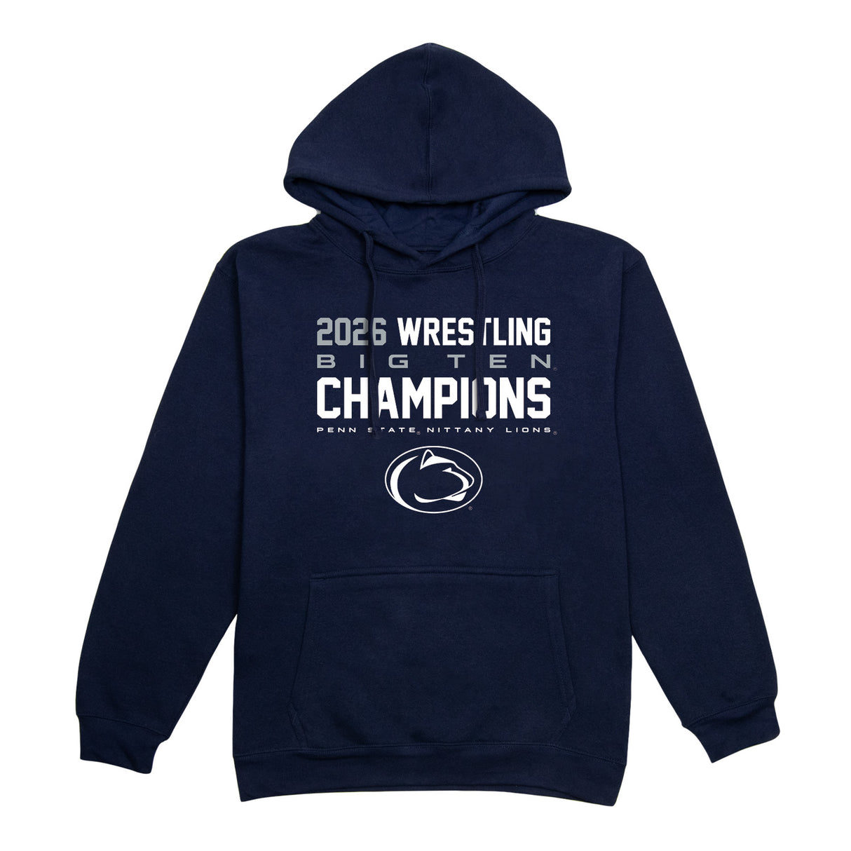 Penn State 2026 B1G Wrestling Champions Hooded Sweatshirt