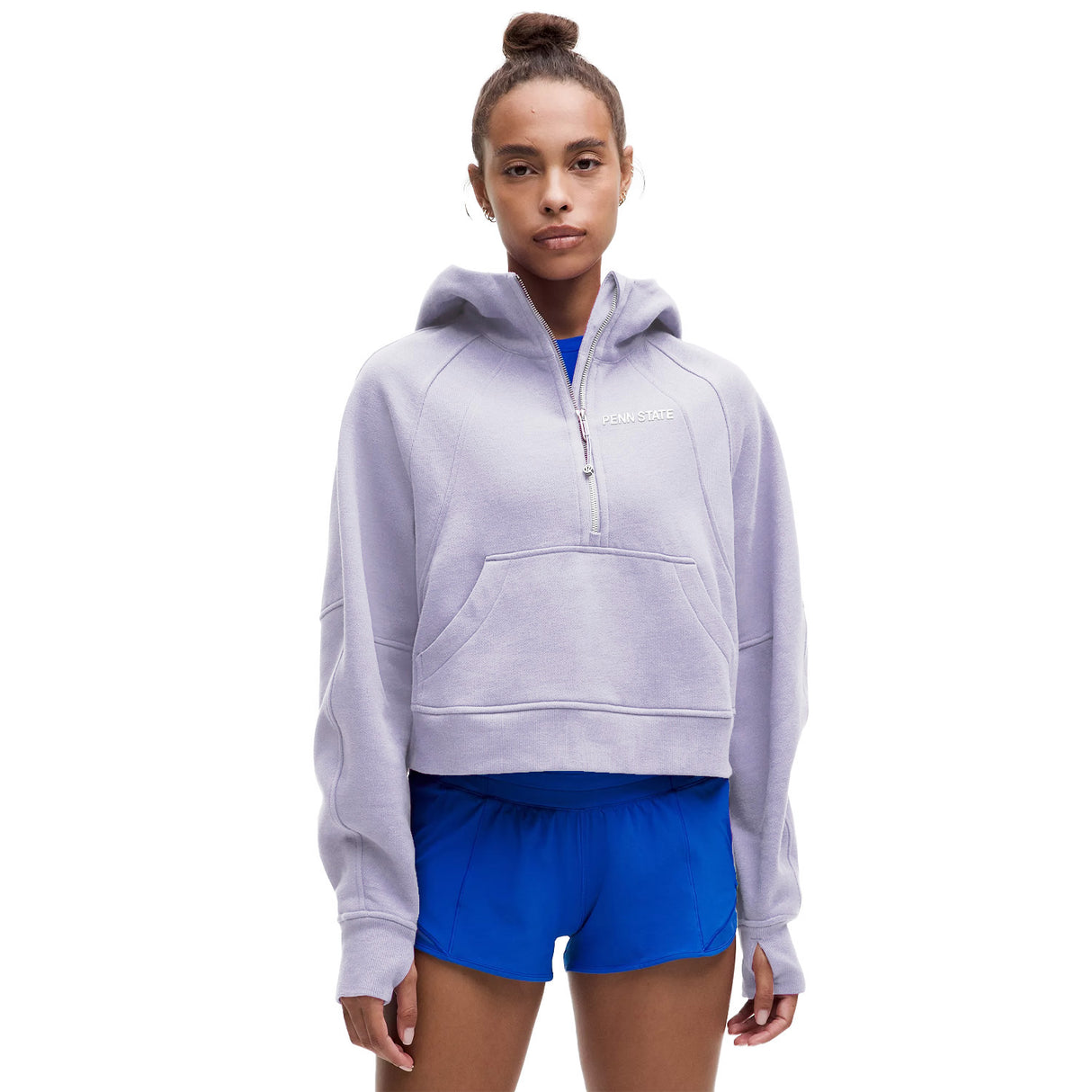 Penn State lululemon Women's Wordmark Half-Zip Oversized Scuba Hooded Sweatshirt