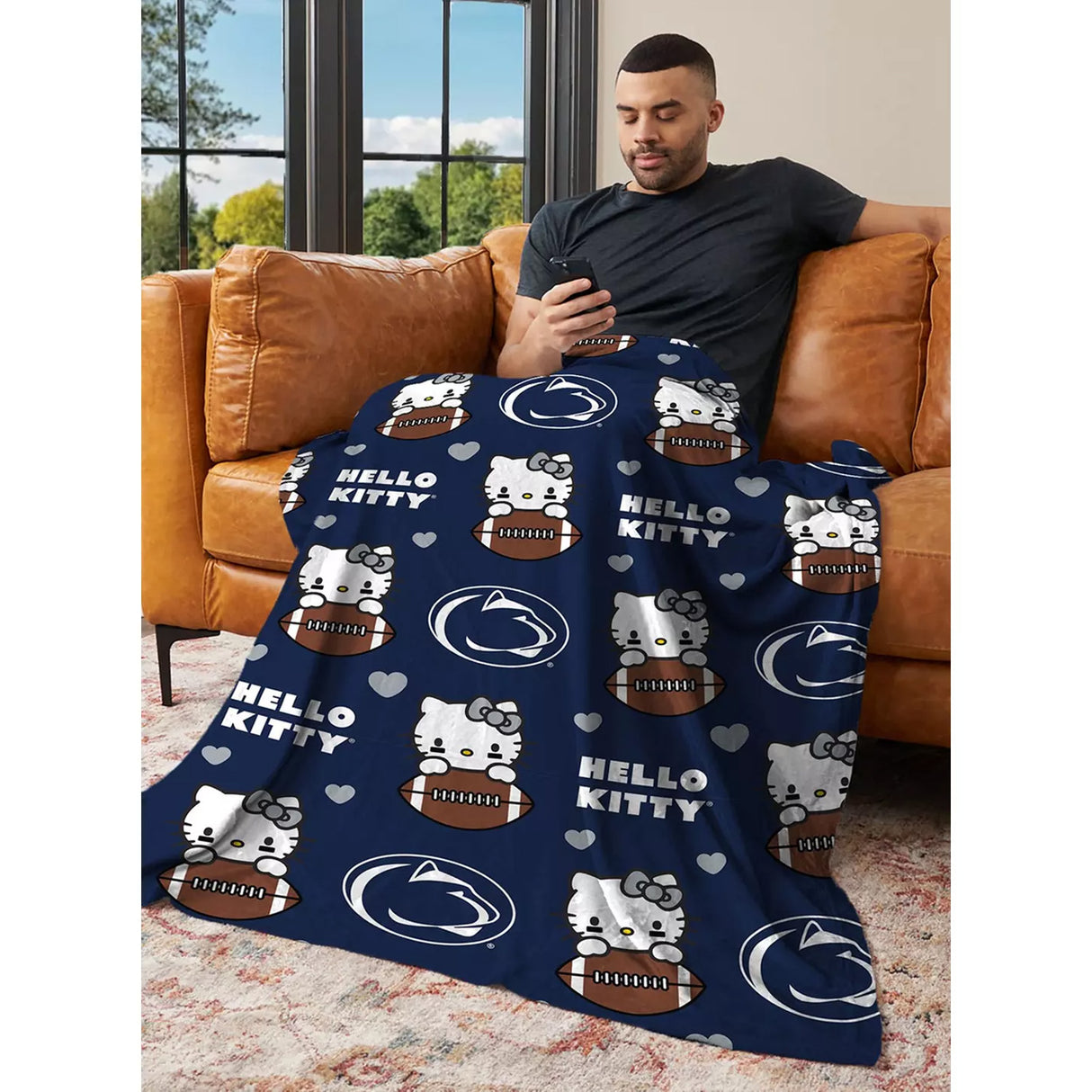 Penn State Hello Kitty Silk Touch Throw Blanket